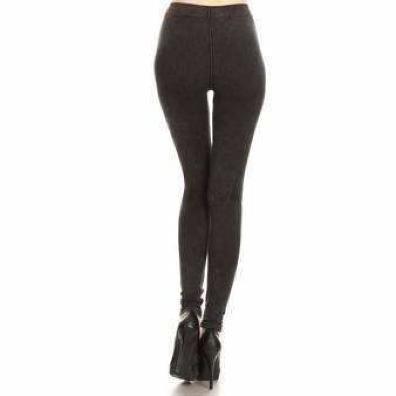 Yelete Ladies Distressed Denim Jean Leggings Leggings